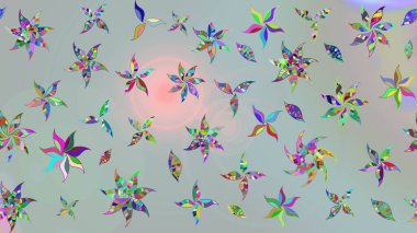 Güzel kumaş deseni. Raster suluboya deseni, narin çiçekler, gri çiçekler, tebrik kartı şablonu..