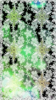 Etnik Mandala süsü. Kızılderili desenli desenli desenli şal deseni. Raster Henna dövme stili. Tekstil, tebrik kartı, boyama kitabı, telefon kılıfı baskısı için kullanılabilir.