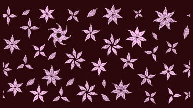 Çiçek arkaplan. Küçük çiçekte güzel bir desen var. Raster deseni. Çiçek kolajı. Doğa. Çiçek kompozisyonu. - Kahverengi çiçekler.