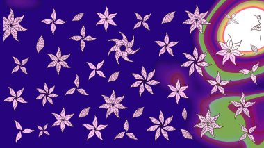 Zarif, parlak ve mavi çiçek desenli tasarım. Sabıka baskıları, bebek kıyafetleri, duvar kâğıtları, paket kutuları vb..