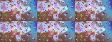 Suluboya etkisi. Organik elementler. Botanik çizim kalıbı. Raster deseni.