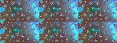 Parmak izi, kumaş, duvar kâğıdı, tekstil için raster dokusu. Nakış desenli çiçek deseni. Renkli grunge soyut arkaplanı coloblue çiçekleri ile zenginleştir.