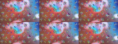 Güzel kumaş deseni. Düz Çiçek Elementleri Tasarımı. Çiçek desenli çizim. Raster illüstrasyonu. Renkli Bahar Teması eskiz kalıbı. Asya tekstil tarzında.