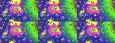 Raster suluboya çiçek deseni, narin çiçekler, mavi çiçekler, tebrik kartı şablonu. Raster Güzel kumaş deseni.