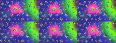 Güzel kumaş deseni. Çiçek arkaplan. Çizim raster deseni.