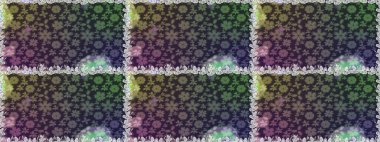 Bahar çiçekli, dikişsiz, sevimli çiçek deseni. Güzel kumaş deseni. Raster illüstrasyonu.