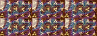 Kahverengi, mor ve bej renkli kar taneleri. Renkli arka planda izole tatlı kar taneleri. Kar tanesi raster deseni. Raster illüstrasyonu.