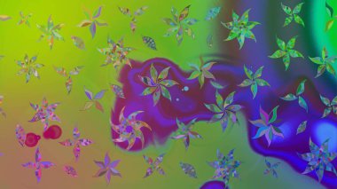 Yeşil renklerde. Anti-stres için soyut örnek sayfası. Raster illüstrasyonu.