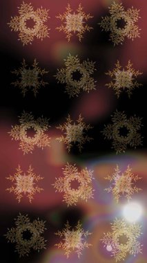 Soyut kar taneleri arkaplanda izole edilmiş düz dizayn. Raster kar taneleri arka planda. Kar taneleri deseni. Raster illüstrasyonu. Kar tanesi renkli desen.