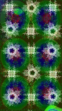 Raster illüstrasyonu. Klasik Raster altın desenini çiz. Altın elementli gri, mavi ve yeşil renklerin çizimi. Geleneksel oryantasyon süsü. Klasik vintage arkaplan.