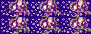 Raster suluboya çiçek deseni, narin çiçekler, mavi çiçekler, tebrik kartı şablonu. Raster Güzel kumaş deseni.