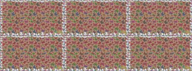 Raster illüstrasyonu. Böceklerle kusursuz bir arka plan. Kıyafetler, erkekler, kızlar ve duvar kağıtları için soyut, pürüzsüz desen. Boyama kitabı için uçan farklı güzel kelebekler..