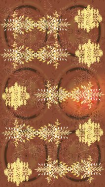 Arabesk ve çiçek öğeleri ile oryantal raster desen. Geleneksel klasik süs. Arabesk ile Vintage desen.