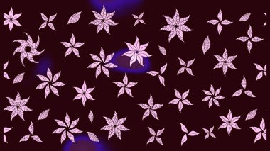 Raster illüstrasyonu. Tekstil veya kitap kapakları, imalat, duvar kağıtları, baskı, hediye paketi ve yapıştırma kitabı için çiçek eskizi geçmişi. Küçük ölçekli çiçeklerdeki basit sevimli desen.