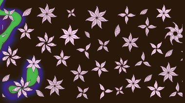 Güzel eskiz şekli. Düz Çiçek Elementleri Tasarımı. Raster çiçekli arka plan. Renkli Yaz Temalı eskiz kalıbı. Güzel kumaş deseni. Yazdır.