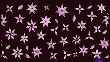 Nazik, sevimli çiçek arkaplanı. Kahverengi renkli çiçekler. Raster çiçek desenli ve çiçekli..