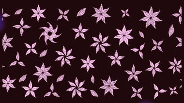 Parlak çiçekli kolaj çiçekleri kahverengi. Çiçek tasarımı için inanılmaz bir kolaj cenneti tarzı. Çiçekli zambaklar eskiz arka planı.