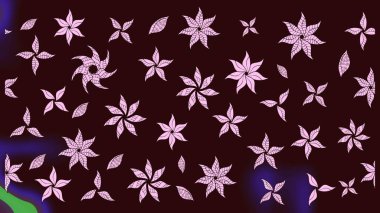 Modaya uygun kumaş deseni. Düz Çiçek Elementleri Tasarımı. Renkli Yaz Temalı eskiz kalıbı. Sevimli çiçek raster deseni.