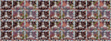 Çiçekle kusursuz desen. Kahverengi renkli çiçekler. Renkli Bahar Temalı Kusursuz Arkaplan. Düz Çiçek Elementleri Tasarımı.