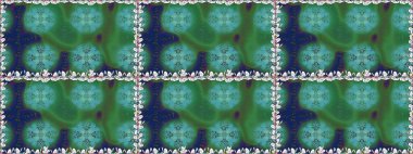 Tekstil için figür. Şirin, zarif çiçekler Raster illüstrasyonu. Davetiye ve kartpostal tasarımı için dekoratif çiçek unsurları. Yapraklı kusursuz desen. Poster veya kapak için arkaplan.