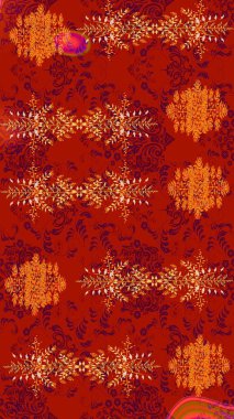 Renkli elementlerle Raster ilginç desen.