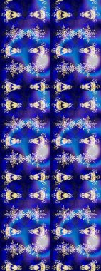 Düşen Noel stili kar taneleri. İllüzyon. Renkli bir arka planda izole edilmiş güzel altın kar taneleri. Kar taneleri, kar yağışı.