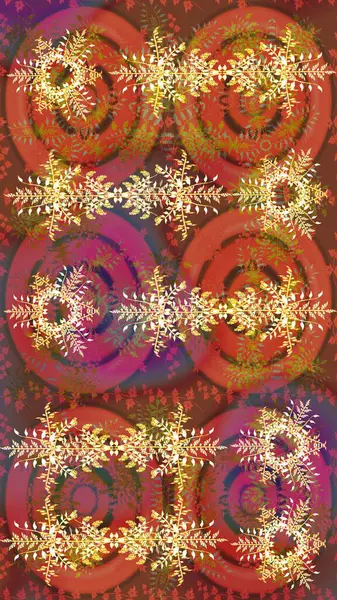 Kış kartı Mutlu Noeller, Yeni Yıl ve Mutlu Tatil Raster çizimleri. Kar taneleri arka planda. Kahverengi, pembe ve turuncu kar taneli Noel kartı Kahverengi, pembe ve turuncu renkler.