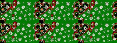 Çiçek deseni. Flower eskiz arka planı. Şatafatlı bahar bahçesi dokusu. Raster illüstrasyonu.