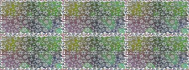 Çiçekli karalama şeklinde Raster çiçek deseni. Gri renkli çiçekler. Yumuşak, bahar çiçekli arka plan.