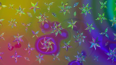 Raster illüstrasyonu. Bahar çiçekleriyle güzel bir çiçek deseni çizmişsin. Güzel kumaş deseni.