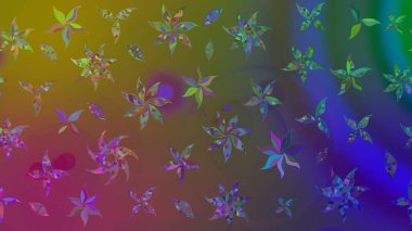 Kahverengi renkli çiçekler. Gömlek, arka plan modelini çiz. Tropik çiçekler.