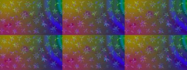 Kahverengi renkli etnik çiçeklerin olduğu zarif bir eskiz modeli. Asya Tekstil 'inde Raster Çiçek İllüstrasyonu.