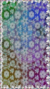 Klasik taslak çizimi. Raster çiçek izi. Çiçek grisi, pürüzsüz desen.