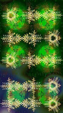 Kar tanesi rengarenk desen. Raster illüstrasyonu. Raster kar taneleri arka planda. Soyut kar taneleri arkaplanda izole edilmiş düz dizayn. Kar taneleri deseni.