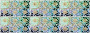 Tarafsız renklerde, altın elementlerle kusursuz desen. Kusursuz altın desenli bukleler. Parlak dantel, stilize çiçekler, şal desenli. Hassas altın deseni açın. Doğu tarzı arabesk. Raster..