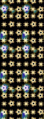 Renkli elementlerle Raster ilginç desen.