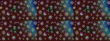 Hediye ambalaj kağıdı, tebrik kartları, posterler ve pankart tasarımı. Kahverengi renkli çiçekler. Raster düz çiçek çizim deseni.