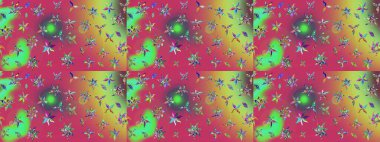 Güzel kumaş deseni. Raster illüstrasyonu. Bahar çiçekli güzel bir çiçek deseni..