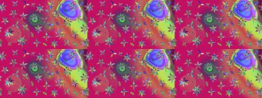 Mor renkte çiçekler. Renkli Bahar Teması eskiz kalıbı. Düz Çiçek Elementleri Tasarımı. Çiçek desenli eskiz, yaz çiçekleri..