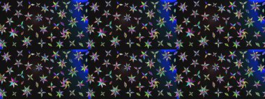 Renkli Bahar Teması eskiz kalıbı. Düz Çiçek Elementleri Tasarımı. Çiçekli çizim şekli. Gri renkli çiçekler.