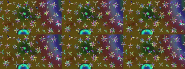 Yeşil renkli çiçekler. Küçük çiçekte sevimli çiçek deseni var..