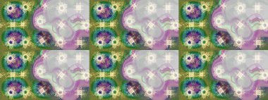 Renkli elementlerle Raster ilginç desen