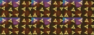 Güzel süs eşyası. Kahverengi, gri ve mor renkli kar tanesi süsü. Kar taneleri izole edildi. Kar tanesi süsü Raster illüstrasyonu.