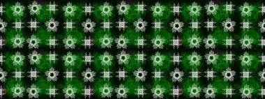 Düz kar karalama ikonları, yılbaşı afişi için kar taneleri silueti, kartlar. Yeşil, siyah ve mavi renkler üzerine şirin soyut kar taneleri raster tasarımı. Yeni yıl kar tanesi.