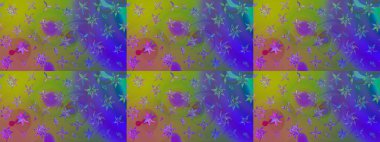 Şirin çiçek elementleri. Raster illüstrasyonu. Renkli Bahar Teması eskiz kalıbı. Düz Çiçek Elementleri Tasarımı. Çizim deseni Modaya uygun kumaş deseni.