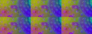 Çiçekler suluboya eskiz deseni. Raster Stili kumaş deseni.