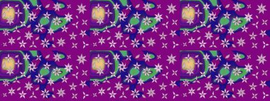 Raster illüstrasyonu. Küçük çaplı çiçeklerdeki basit şirin desenler. Tekstil veya kitap kapakları, imalat, duvar kağıtları, baskı, hediye paketi ve yapıştırma kitabı için çiçek eskiz geçmişi.