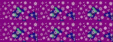 Raster illüstrasyonu. Düz Çiçek Elementleri Tasarımı. Mor renkte zarif çiçek buketi suluboya. Renkli Bahar Teması çizim şablonu.