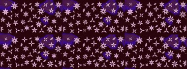 Kahverengi renkte güzel çiçekler, suluboya desenli, duvar kağıdı, kart ya da kumaş için fayanslı eskizler. Raster..