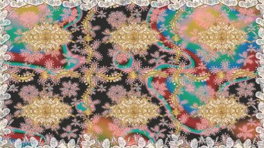 Soyut duvar kâğıdı, ambalaj dekorasyonu. Kış sembolü, Mutlu Noeller, Mutlu yıllar 2019. Bej renklerde raster altın desen. Altın kar taneleri basit, pürüzsüz desen.